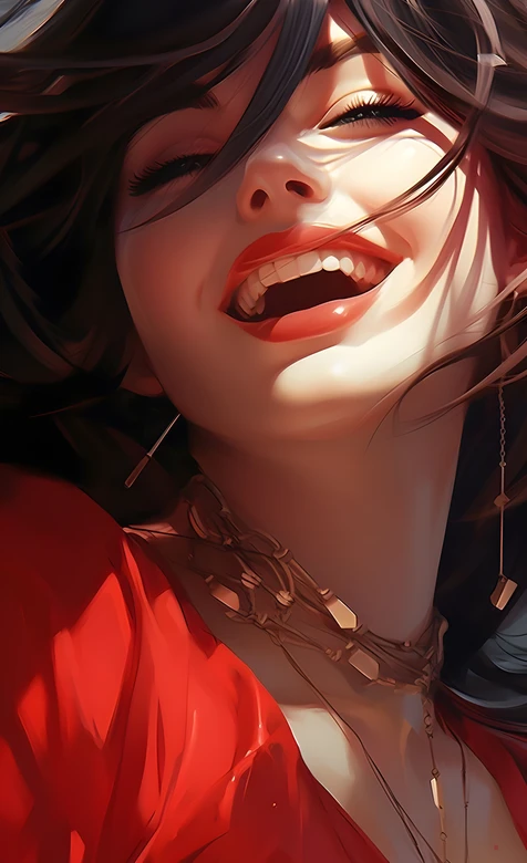 笑容明媚美女·写实唯美CG风 氛围感手机壁纸