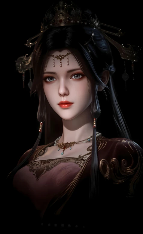 《牧神记》角色灵毓秀古风华贵女子·国风写实 古风美人壁纸