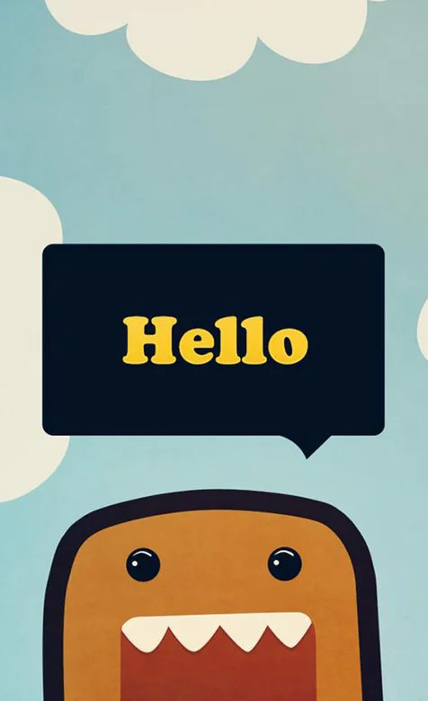 卡通动物手机壁纸HELLO