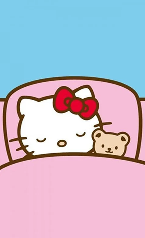 Hellokiki粉红可爱手机桌面