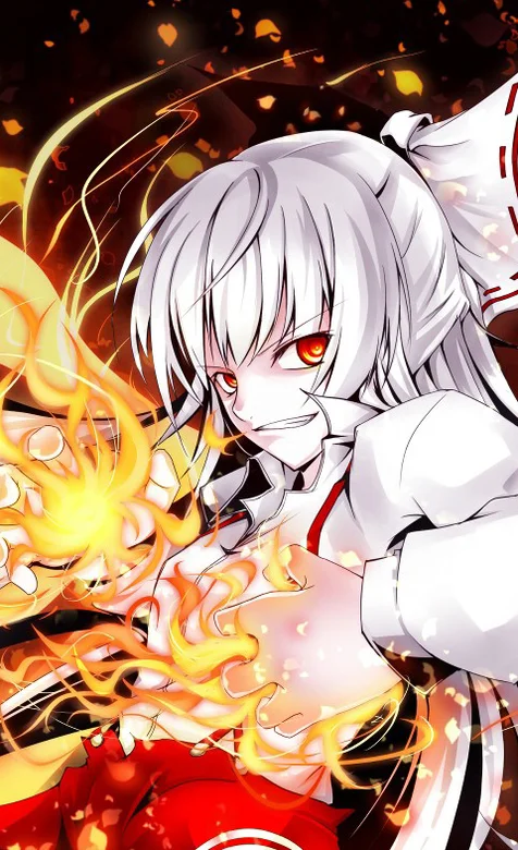 红色瞳孔美少女壁纸