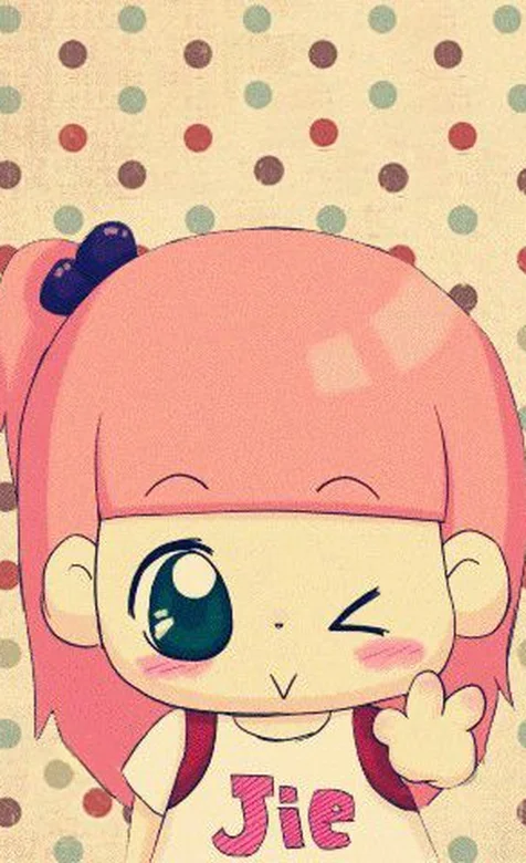 超级可爱大眼睛卡通小萌女壁纸