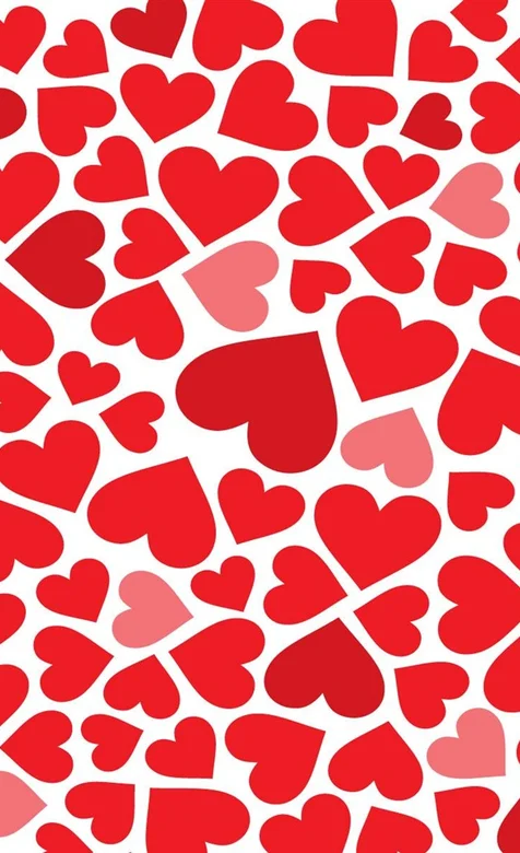满屏红色爱心爱情系列手机壁纸