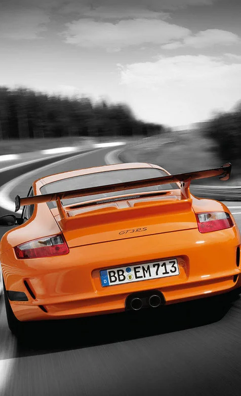 橙色GT系列跑车手机壁纸