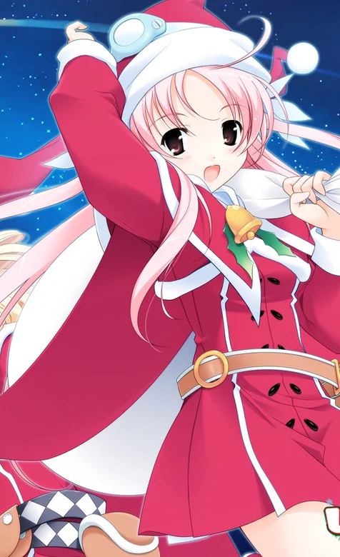 圣诞动漫美少女系列手机壁纸