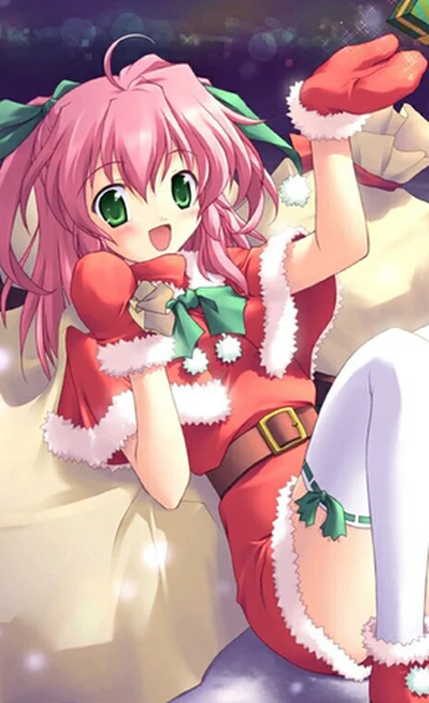 可爱动漫圣诞美少女系列
