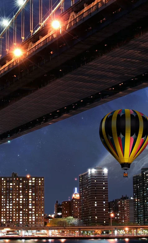 大桥夜景手机壁纸