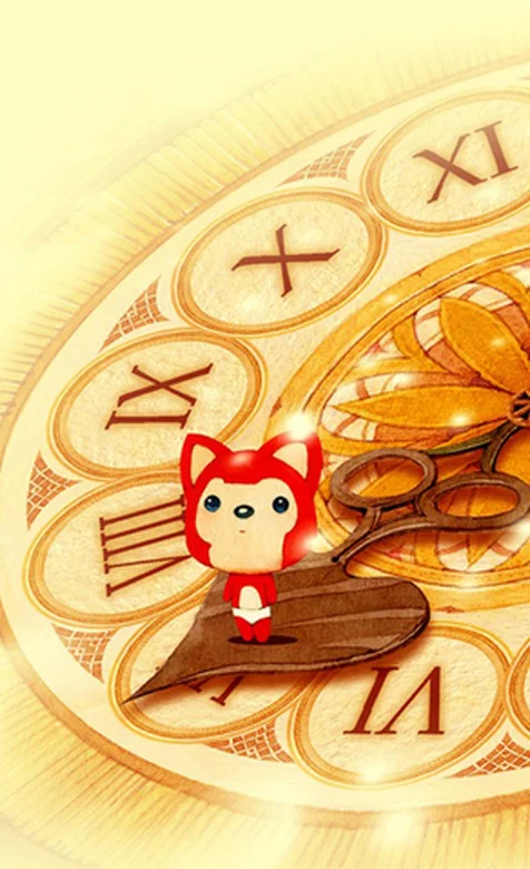 时钟上的阿狸手机壁纸
