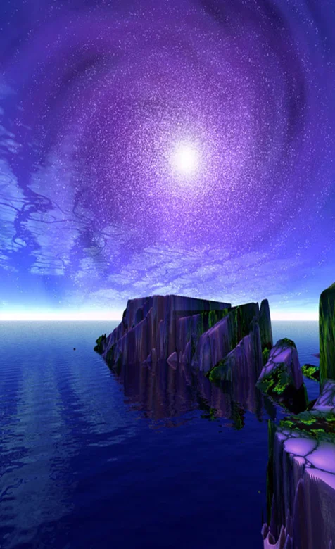 紫色炫丽云彩手机壁纸