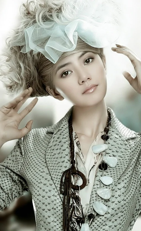 高圆圆另类造型苹果壁纸IPone5s壁纸下载