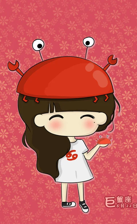少女星座手机壁纸之巨蟹座