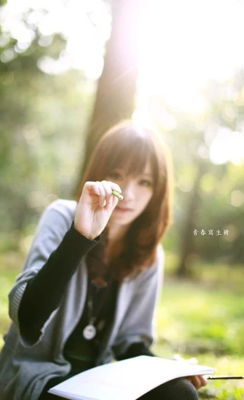 秋季美女写真手机壁纸