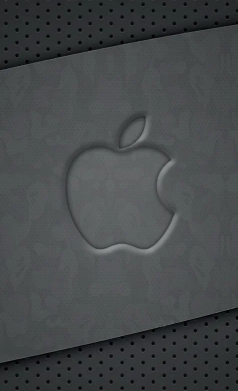 金属质感苹果LOGO创意壁纸