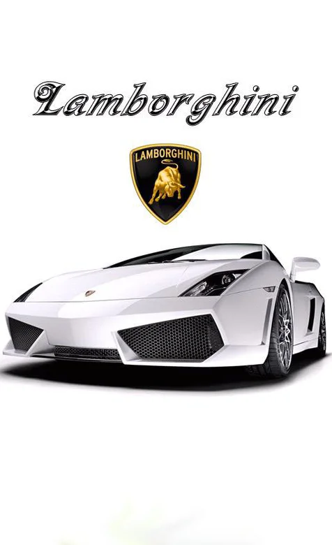 白色兰博基尼安卓手机桌面壁纸