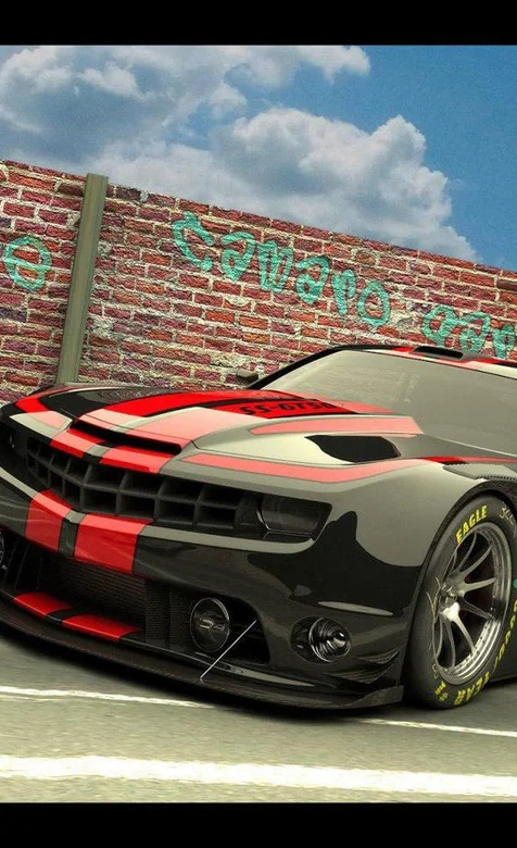 帅气黑色GT跑车手机壁纸