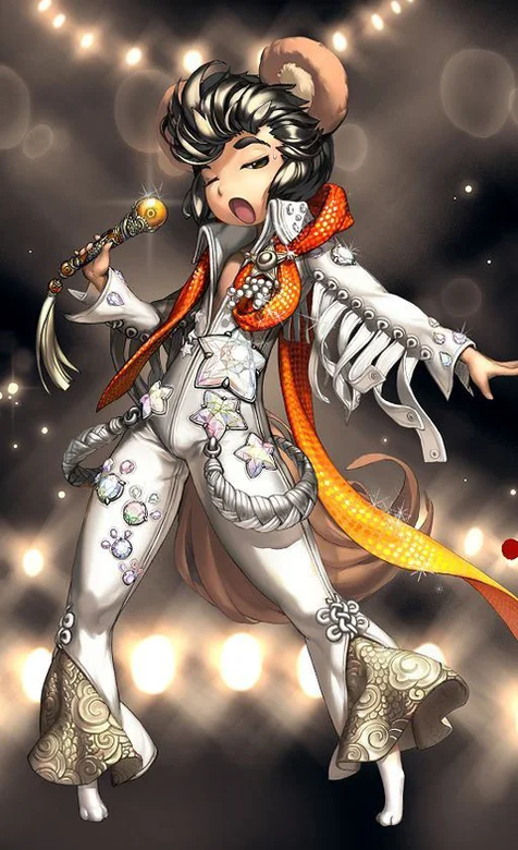 剑灵职业人物猫王造型