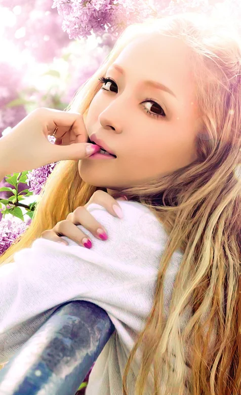 粉色意境美女手机壁纸下载