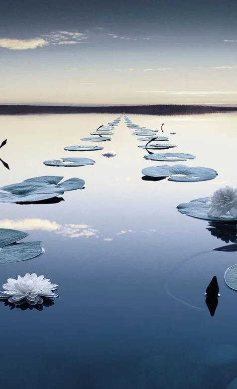 荷叶之美高清苹果手机桌面