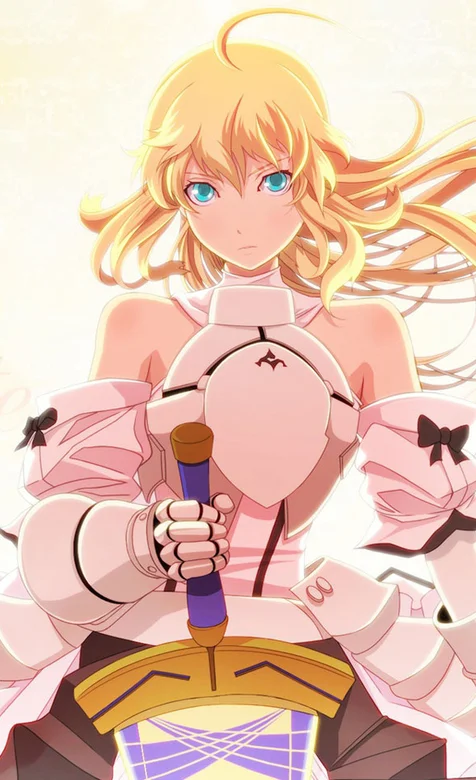 拿着大刀的动漫少女桌面壁纸