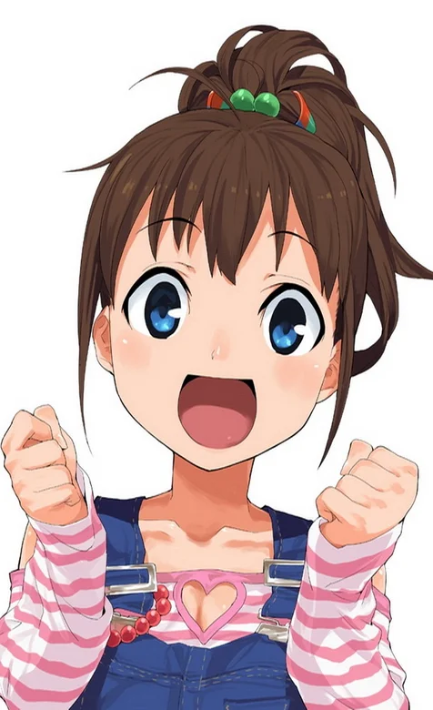 超可爱大眼动漫女孩手机桌面