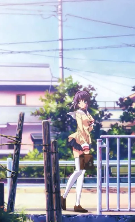 日本动漫少女意境手机图片