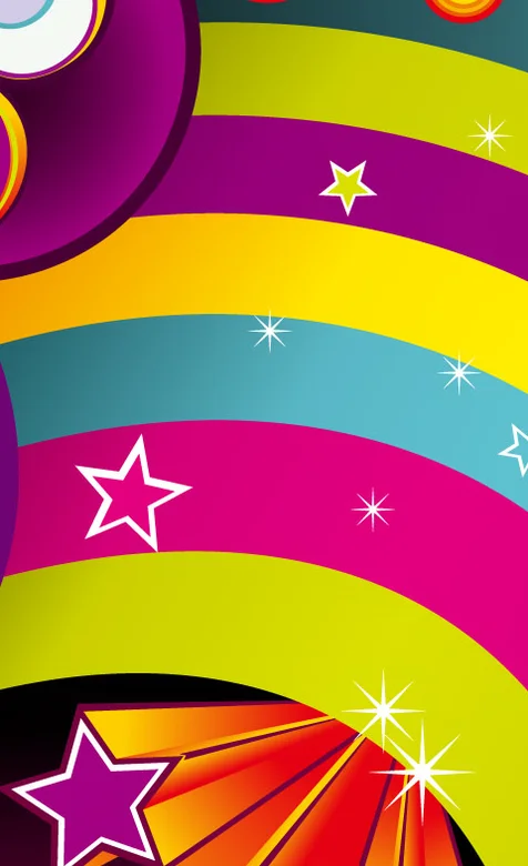 彩虹糖果色高清手机壁纸