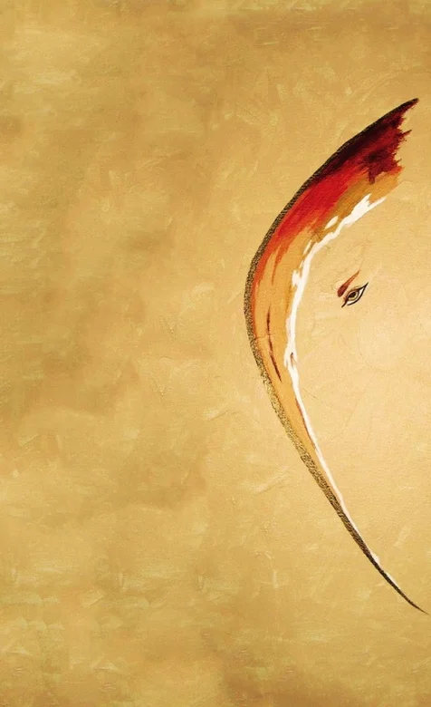 黄色背景创意手机壁纸