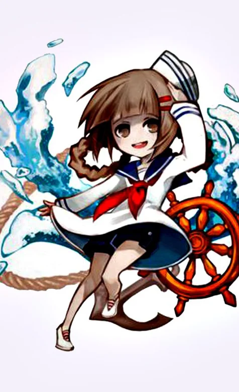 《古树旋律》中在船舵边上的穿海军制服小女孩手机壁纸