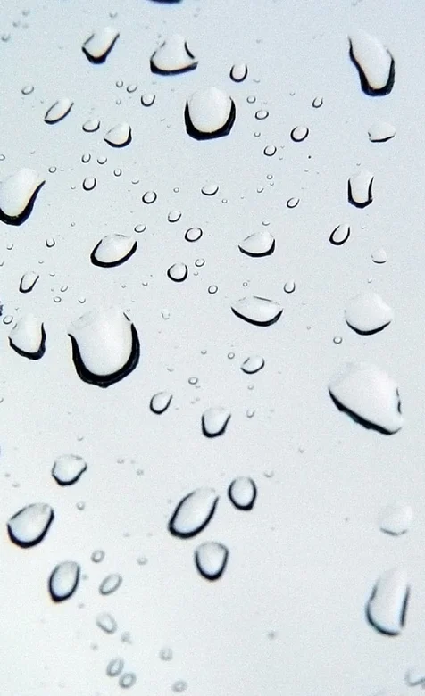 反光玻璃上的小水珠手机壁纸