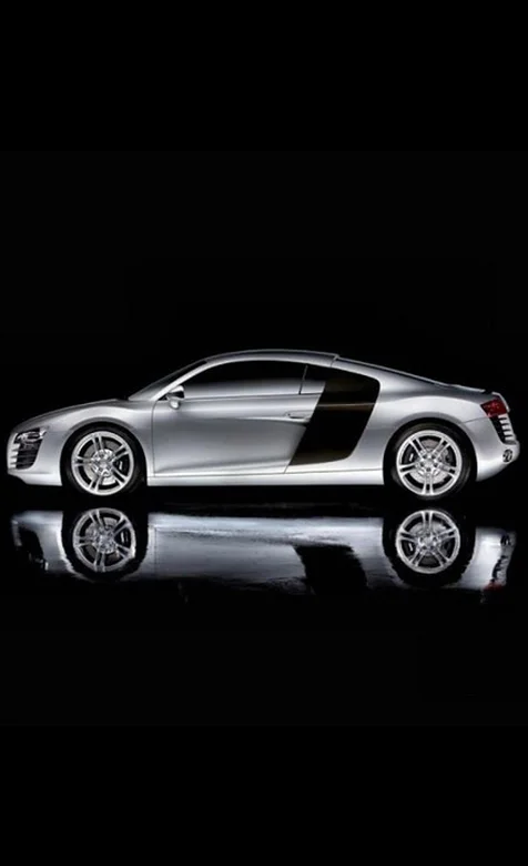 黑色背景下的奥迪概念跑车霸气手机壁纸