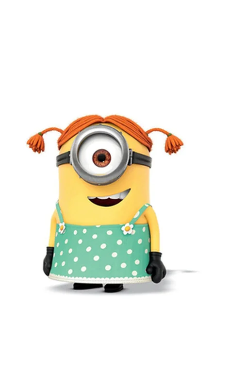 《卑鄙的我》中绑着2把小辫子的超萌小黄人壁纸