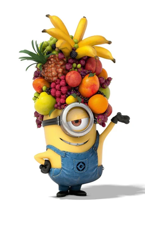 戴着水果帽子的小黄人安卓桌面下载