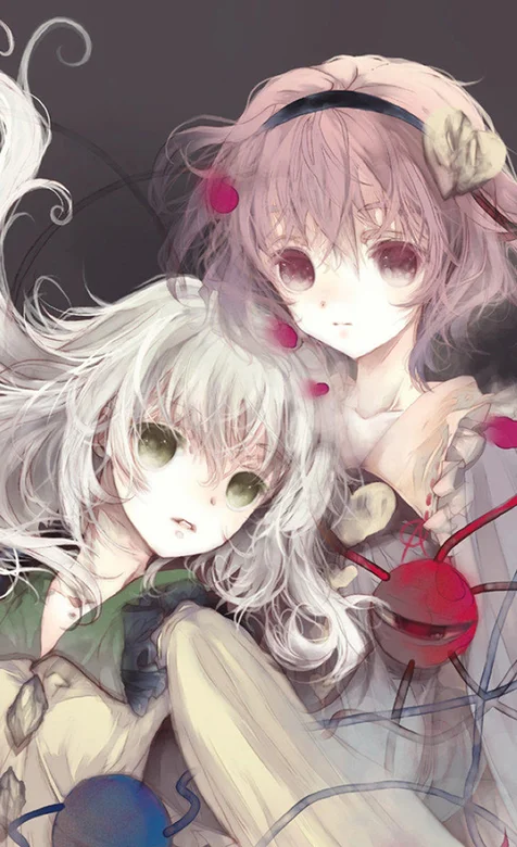 高清美少女素描手机桌面下载