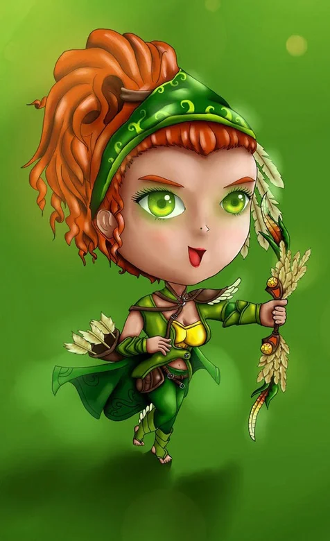 Q版的 doto3 人物手机壁纸下载