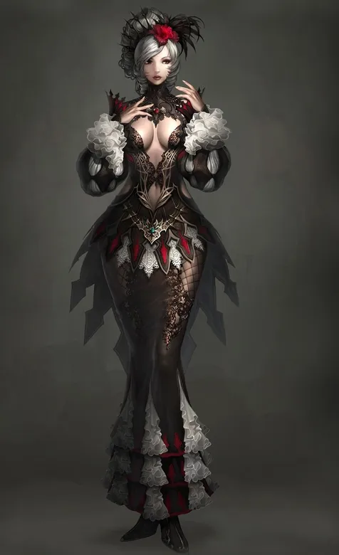 欧式服饰的游戏人物手机桌面