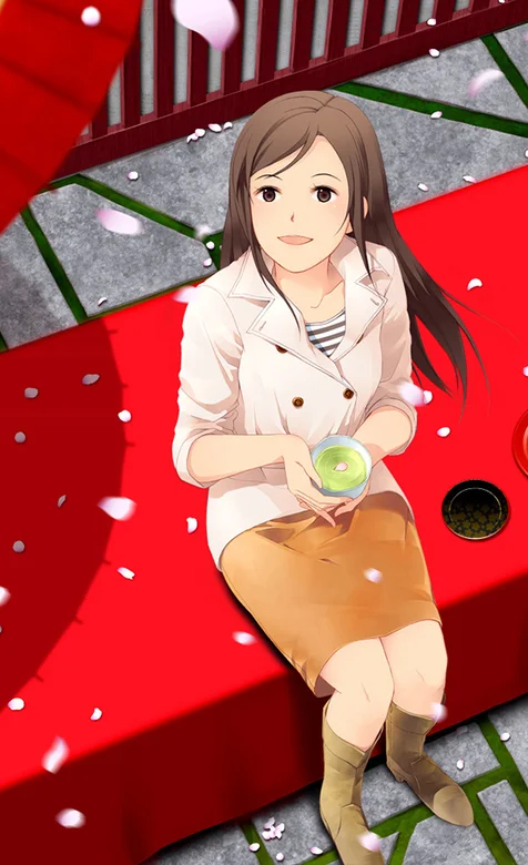 很有意境的一张动漫美女图片