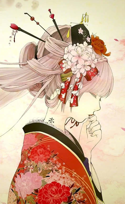 古典动漫美女高清手机壁纸免费下载