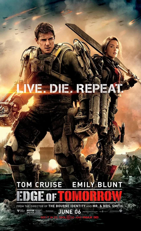 好莱坞大片-明日边缘-海报手机壁纸下载