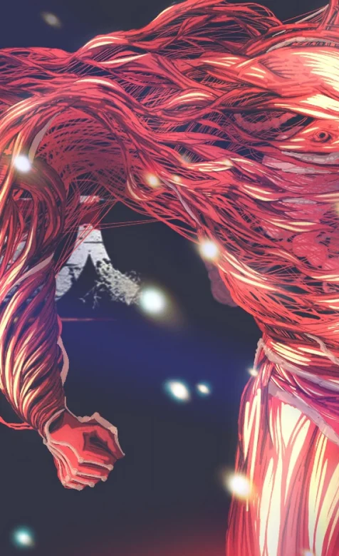 肌肉分离的创意手机桌面