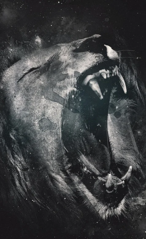 狮子的怒吼手机桌面壁纸下载