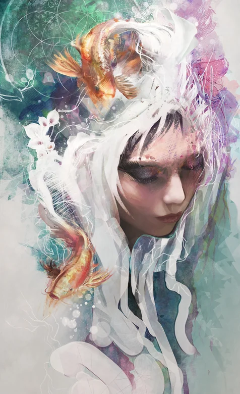 绚丽美女头像精美壁纸