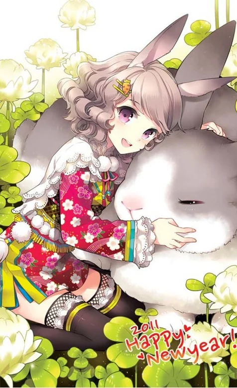 日本动漫里的兔美女高清手机壁纸