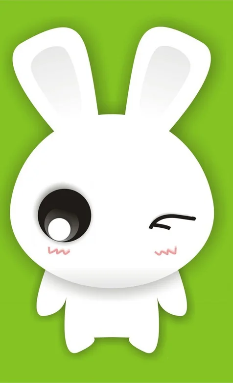 可爱动漫兔子形象手机壁纸下载