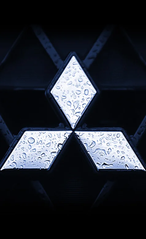 三菱汽车帅气车标高清手机壁纸