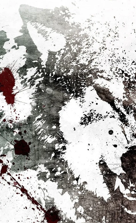 水墨喷溅创意手机背景下载