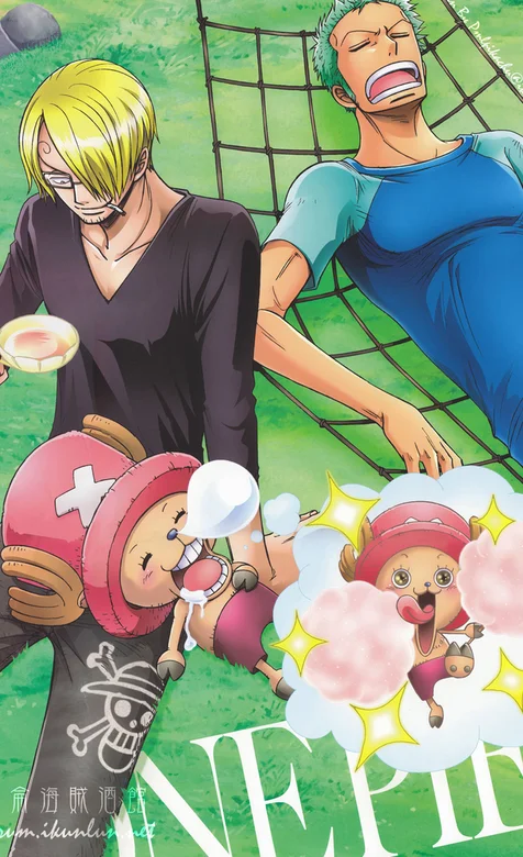 海贼王系列壁纸之躺在吊床上的索隆