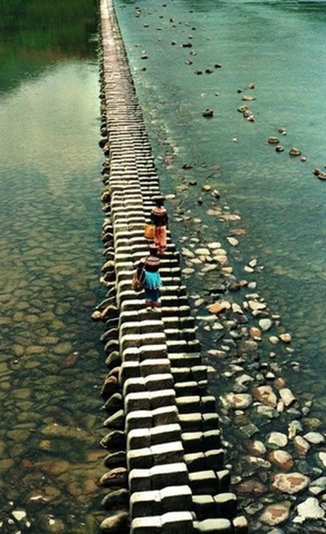 小溪石桥的手机壁纸下载