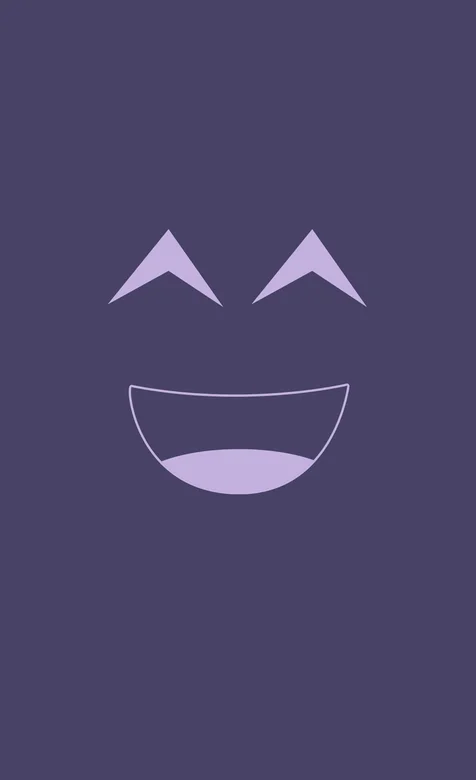 卡通的笑脸简洁手机壁纸