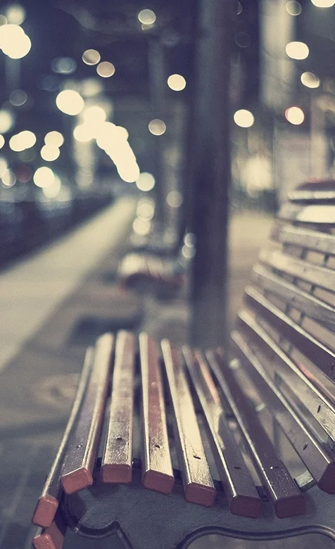 街边的座椅非主流风景手机壁纸