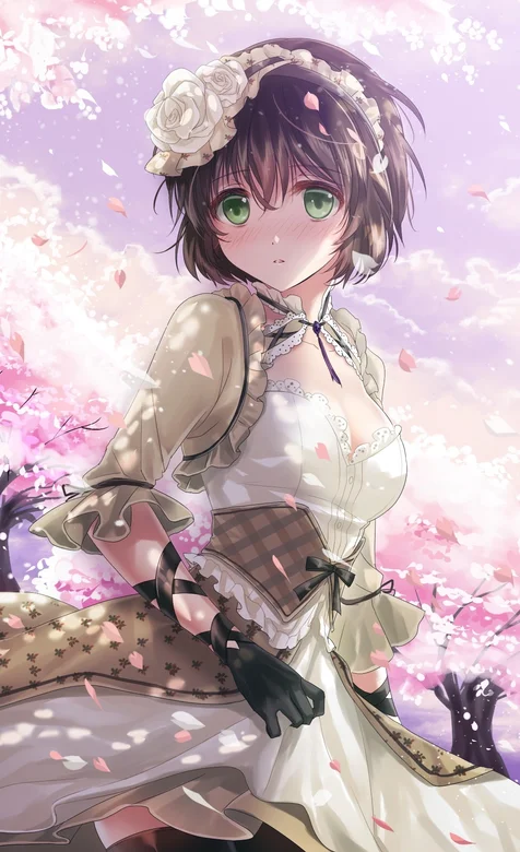 浪漫樱花动漫美女高清手机壁纸